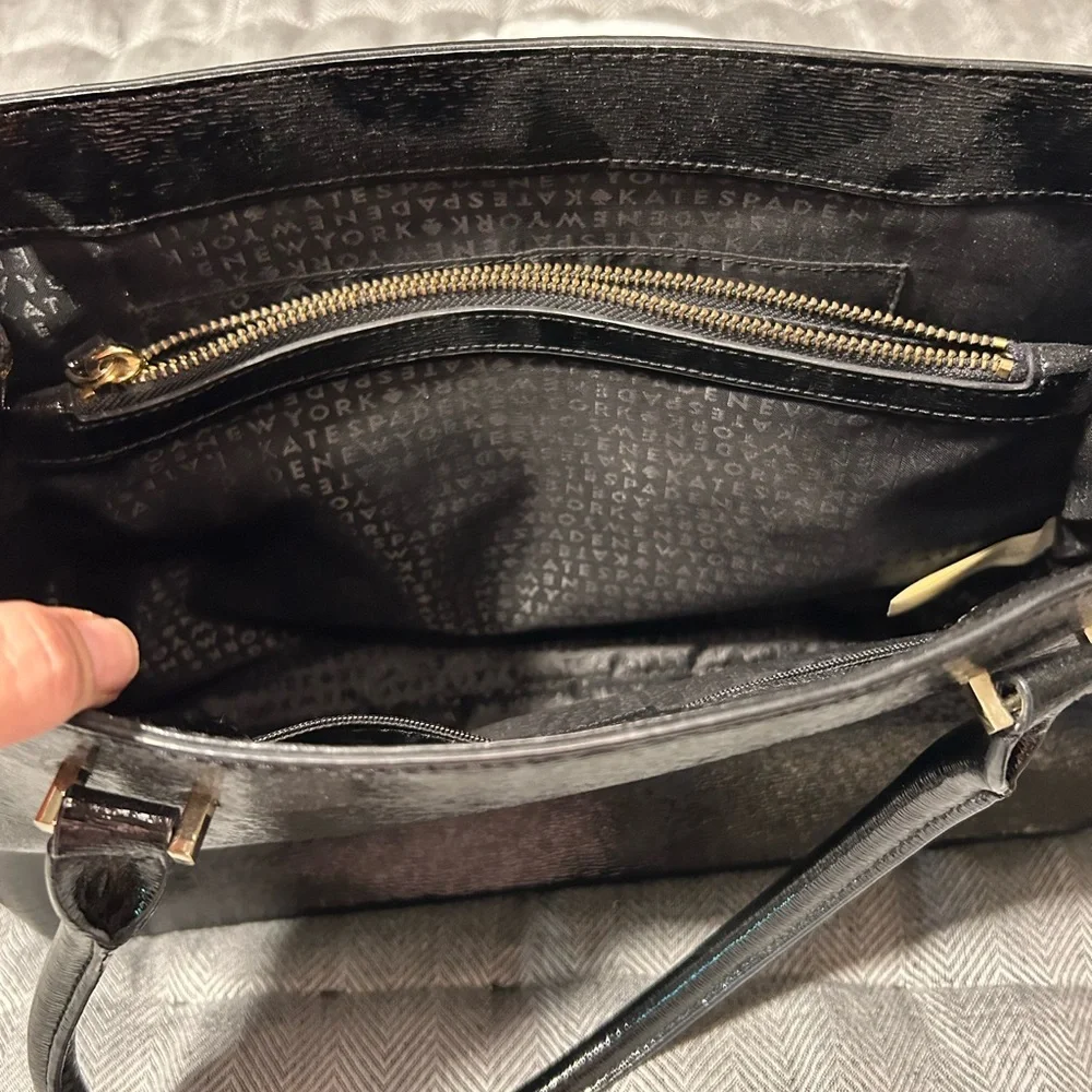 Kate Spade New York Black Patent Leather Tote